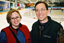 Nieka and Ken at the Olympic Oval