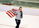 Chris Witty celebrates her gold medal performance