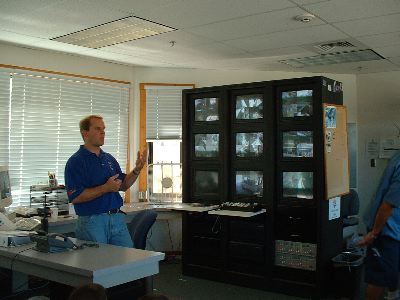 Inside the Bobsled/Luge Track Control Tower