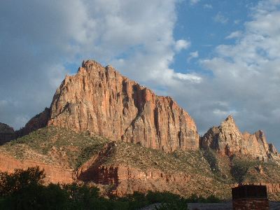 Fading light from Zion Visitors Center