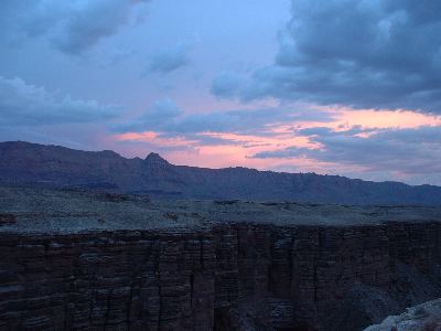 Sunset and Clouds from Navajo Bridge