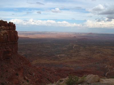 View from Moki Dugway into Monument Valley