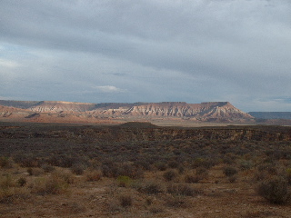 View of Zion Canyon from La Verkin Overlook