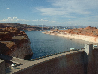 Glen Canyon Dam from the Visitors Center