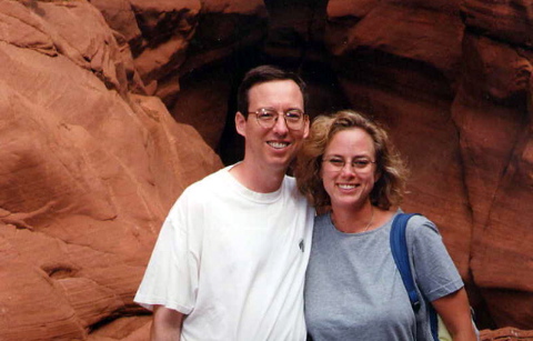 Ken and Nieka in Antelope Canyon