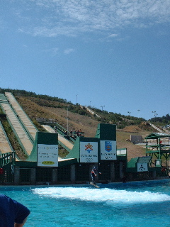 Aerial skiing practice