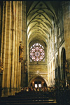 Interior of St. Vita's Cathedral Rose Window