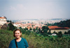 View from top of cathedral over Prague